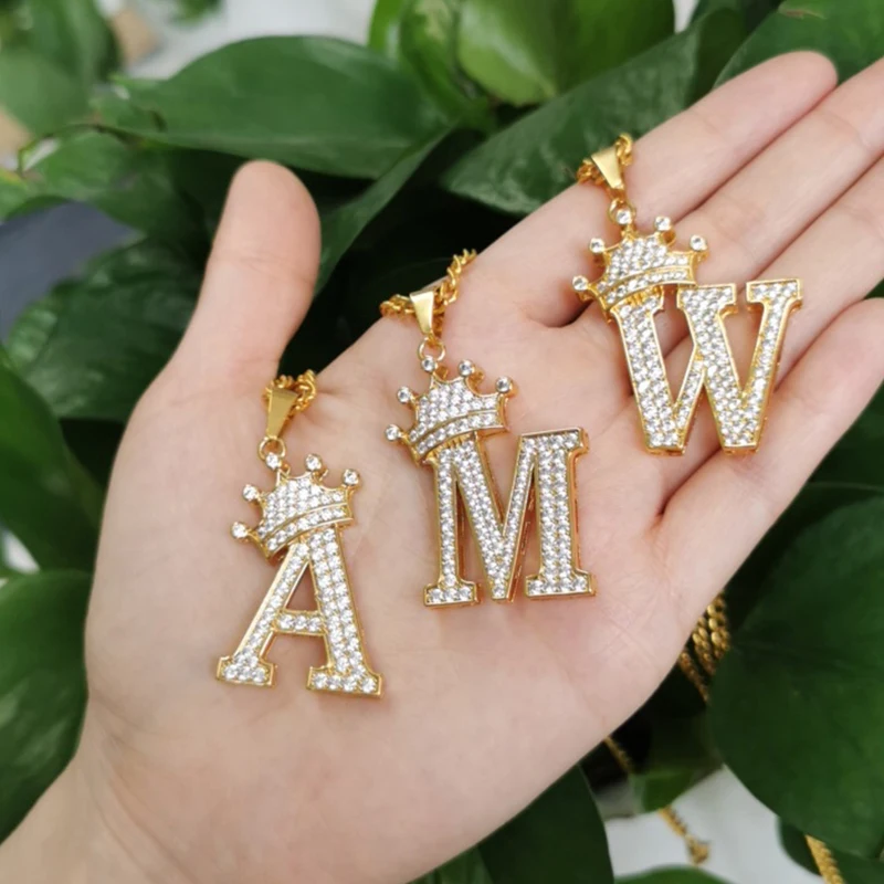 Mini A-Z Zircon Crown Initial Letters Chain Necklaces Pendant For Men Women Gold Chain Cubic Hip Hop Charm Jewelry Gifts
Mini A-Z Zircon Crown Initial Letters Chain Necklaces Pendant For Men Women Gold Chain Cubic Hip Hop Charm Jewelry Gifts
