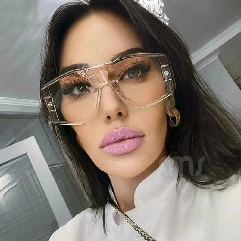 New Luxury Oversized Sunglasses for Women Vintage Square Rivet Hollow Out Sun Glasses One Piece Punk Shades Ladies Eyewear Retro
New Luxury Oversized Sunglasses for Women Vintage Square Rivet Hollow Out Sun Glasses One Piece Punk Shades Ladies Eyewear Retro