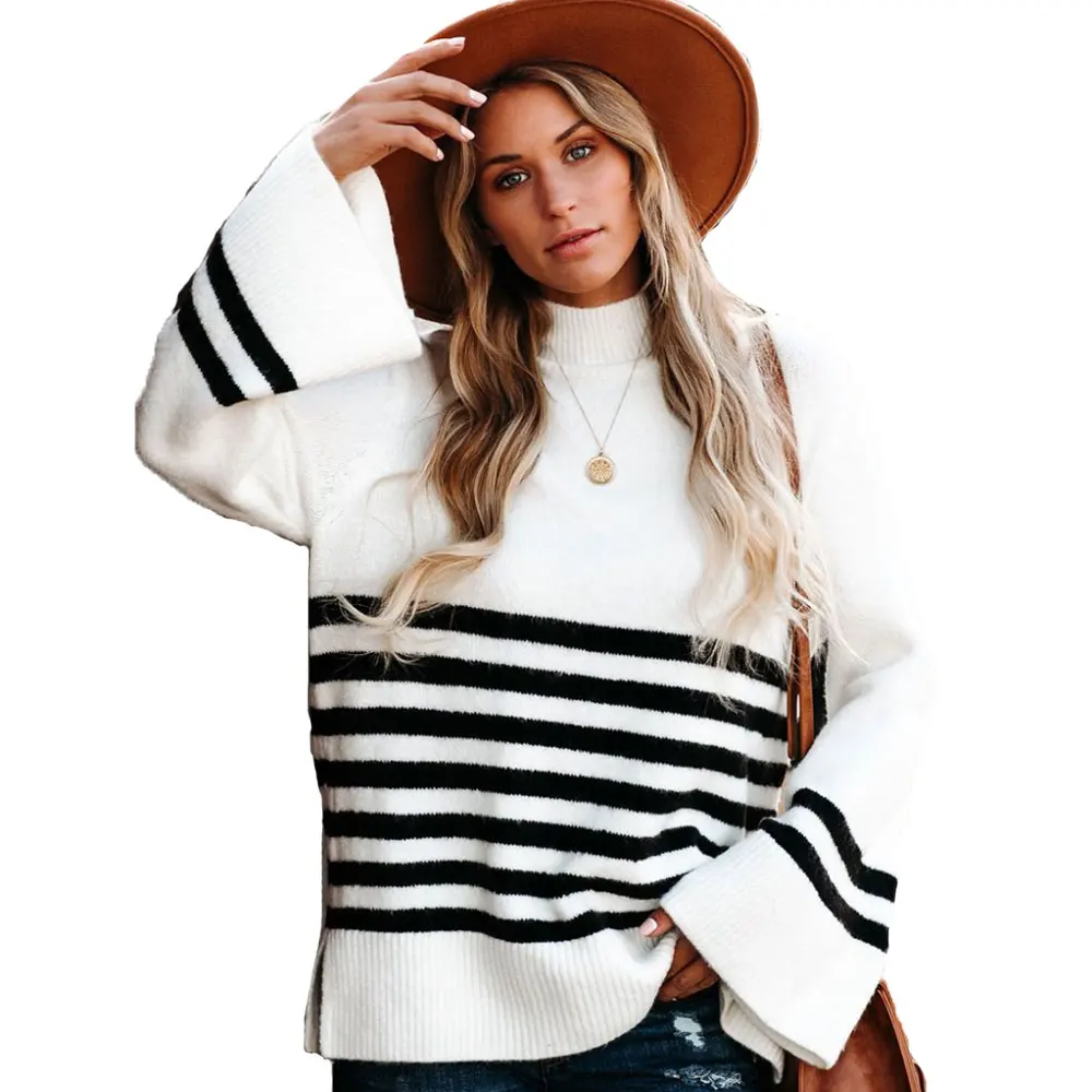 Wholesale Fashion Autumn Women Black And White Striped O Neck Pullover Loose High Quality Ladies Sweater, Pictures
Wholesale Fashion Autumn Women Black And White Striped O Neck Pullover Loose High Quality Ladies Sweater, Pictures
