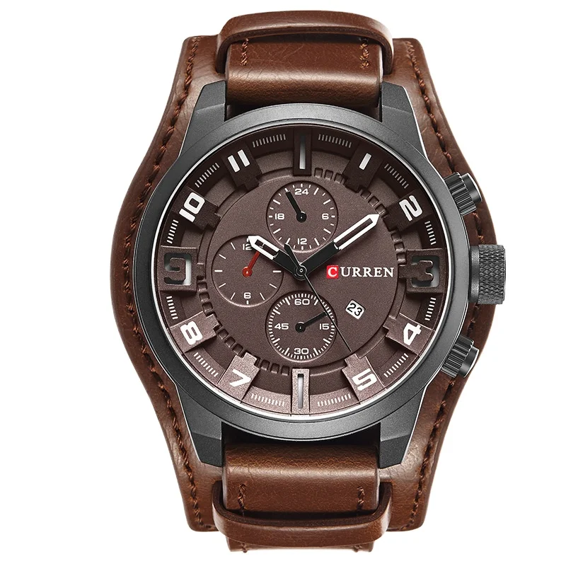 CURREN 8225 Top Luxury Mens Watch Male Clock Casual Military Leather Quartz Business Watches Men Wrist Gift Relogio Masculino, 5-colors
CURREN 8225 Top Luxury Mens Watch Male Clock Casual Military Leather Quartz Business Watches Men Wrist Gift Relogio Masculino, 5-colors