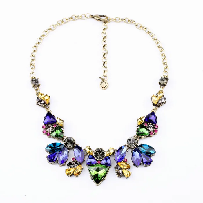 xl00612 Blue Purple Green Gemstone Resin Floral Charm Designer Women Fashion Jewelry Luxury Statement Necklace
xl00612 Blue Purple Green Gemstone Resin Floral Charm Designer Women Fashion Jewelry Luxury Statement Necklace