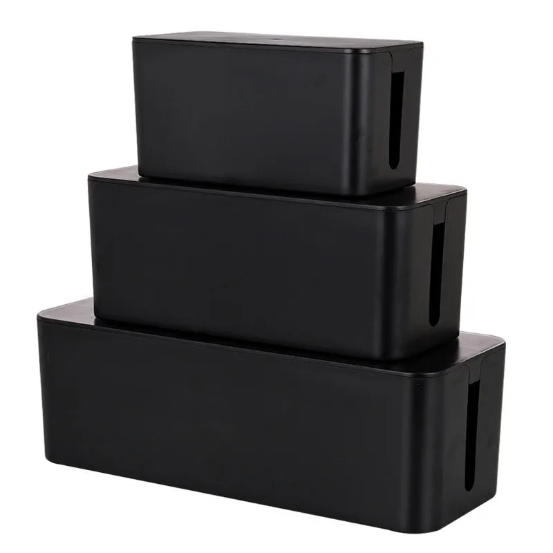 Wholesale Oversized Wire Storage Box Plastic Desktop Row Plug Finishing Box Power Cord Computer Socket Cable Box, White/black
Wholesale Oversized Wire Storage Box Plastic Desktop Row Plug Finishing Box Power Cord Computer Socket Cable Box, White/black