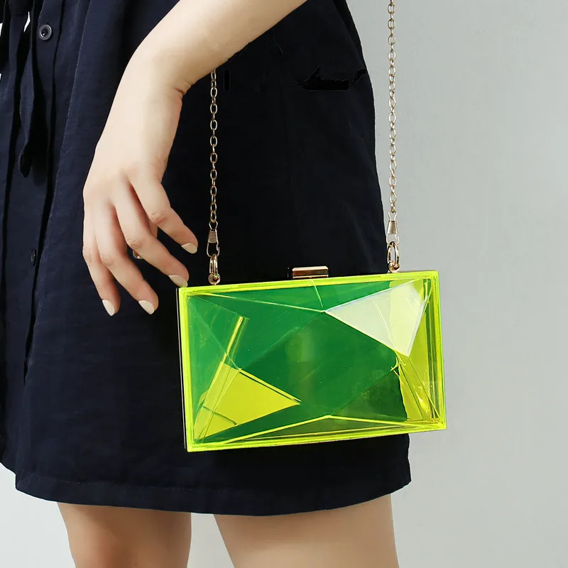 Transparent purse female 2021 new diamond acrylic bags candy color banquet party bag, Picture
Transparent purse female 2021 new diamond acrylic bags candy color banquet party bag, Picture