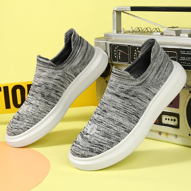 Fashion Men Footwear Sneakers Comfortable Soft Sole Sports Casual Shoes Fly Knitting Fitness Walking Style Shoes Men, Black
Fashion Men Footwear Sneakers Comfortable Soft Sole Sports Casual Shoes Fly Knitting Fitness Walking Style Shoes Men, Black