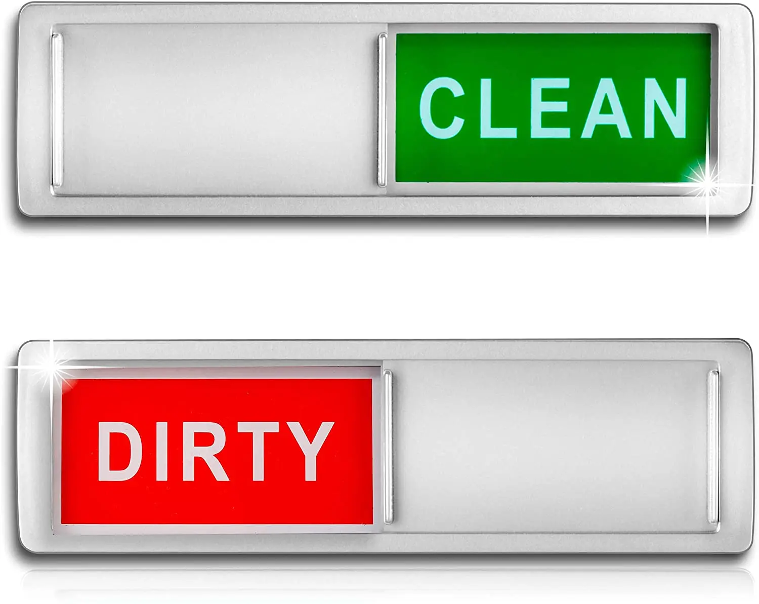 Litables Clean Dirty Sign Indicator For Dishwasher Easy To Read And Strong Slide For Changing Signs, Sliver
Litables Clean Dirty Sign Indicator For Dishwasher Easy To Read And Strong Slide For Changing Signs, Sliver