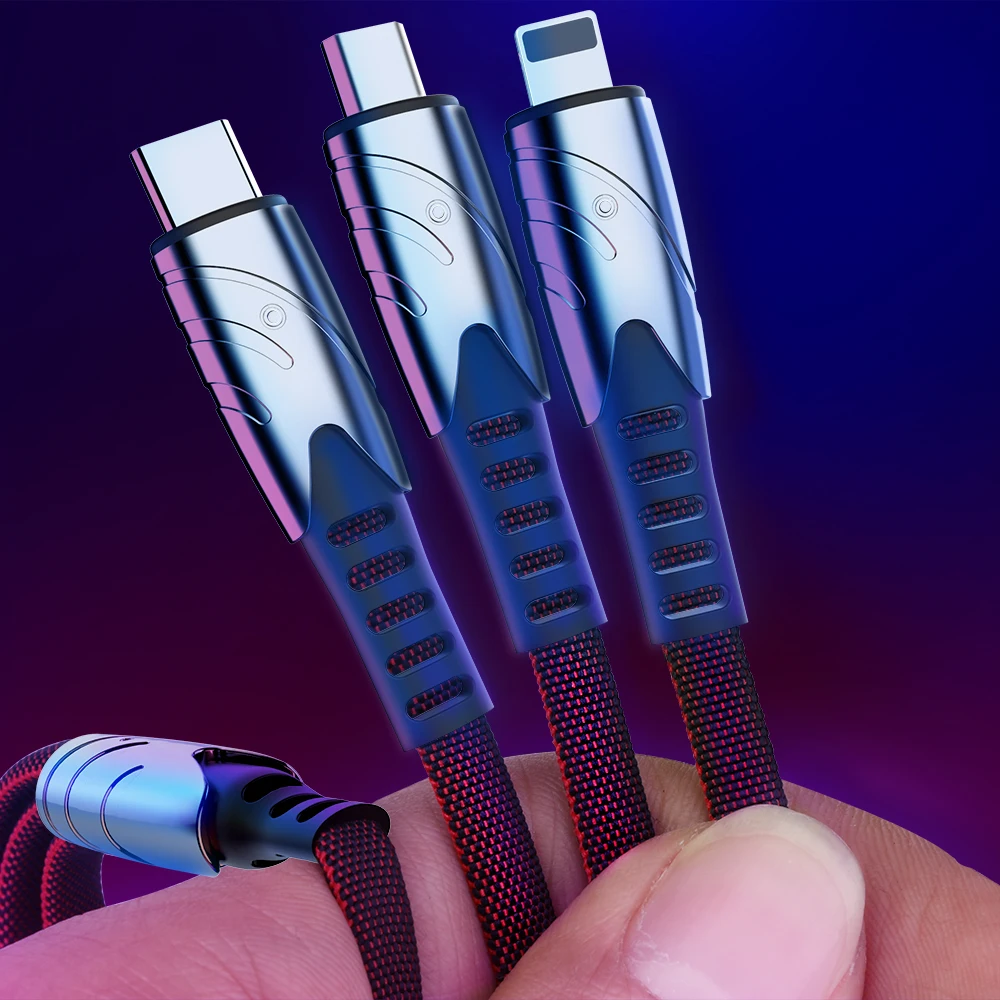 Multi braided vooc usb 3.0 micro android data cables fast charging cable type-c 3 in 1, Black red blue
Multi braided vooc usb 3.0 micro android data cables fast charging cable type-c 3 in 1, Black red blue