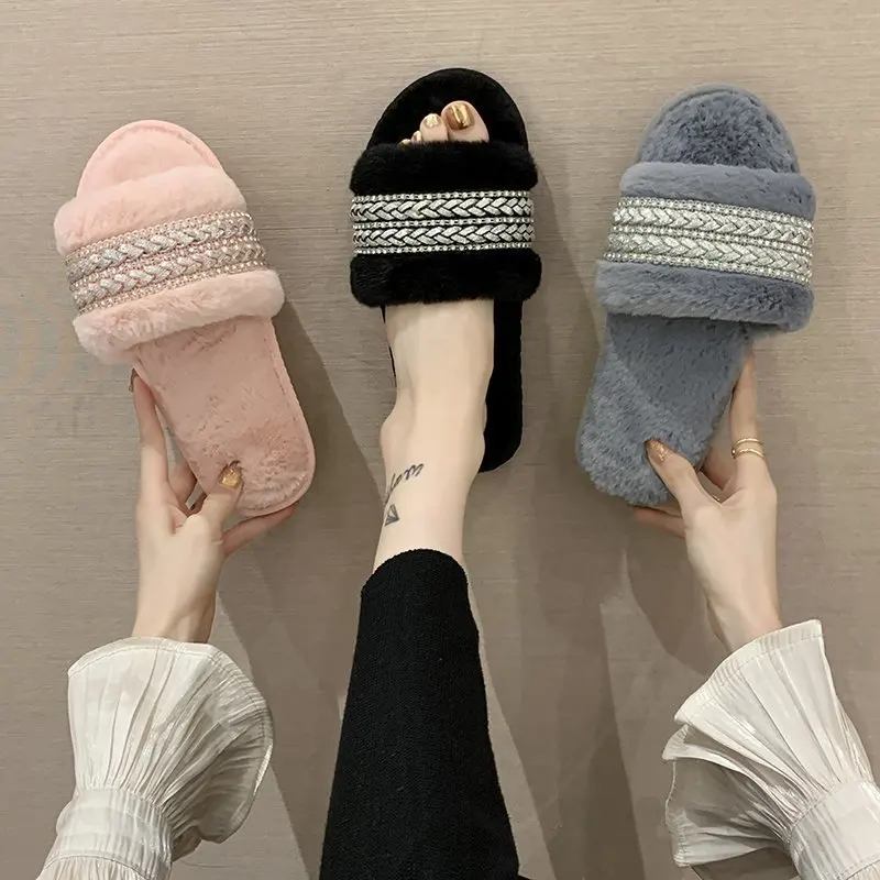 Winter Luxury Shiny Flat Casual Indoor Home Shoes Cozy Warm Fluffy Furry Slides Women Fur Slippers, Black, white,grey,pink
Winter Luxury Shiny Flat Casual Indoor Home Shoes Cozy Warm Fluffy Furry Slides Women Fur Slippers, Black, white,grey,pink