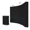 10X8Ft PVC Backdrop Panel Booth Frame Advertising Pop Up Display With Spotlights For Trade Show Wedding