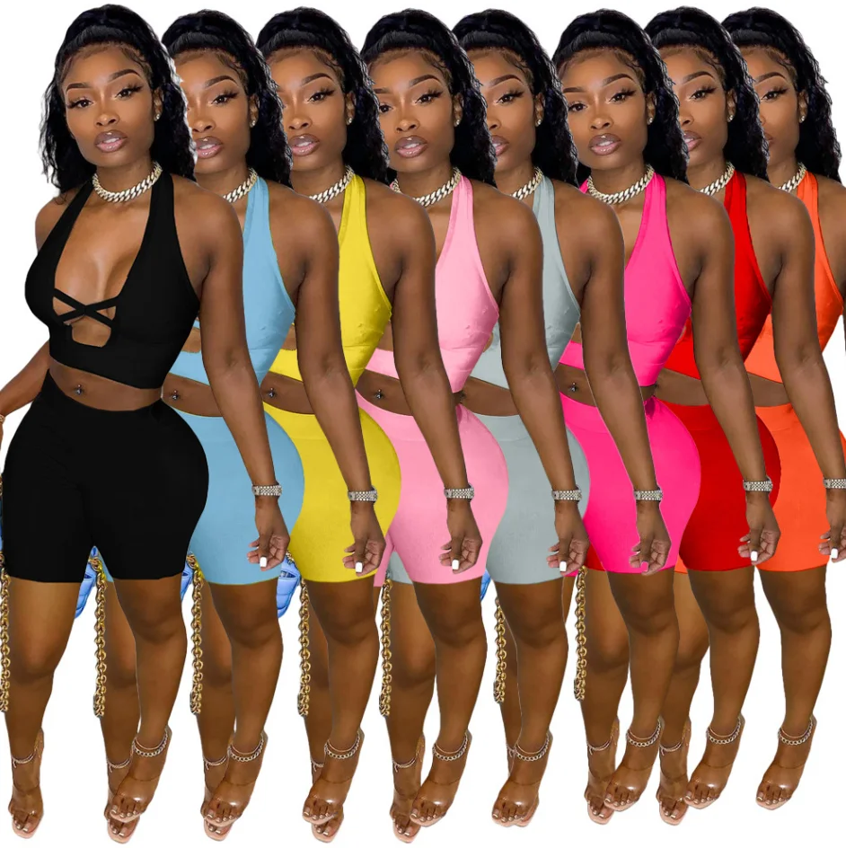 New Two Piece Short Pants Outfit Stretchy Set 2021 Women Clothing 2 Piece Short Sets Woman, Pink,yellow,orange,red,gray,black,roes red,sky blue
New Two Piece Short Pants Outfit Stretchy Set 2021 Women Clothing 2 Piece Short Sets Woman, Pink,yellow,orange,red,gray,black,roes red,sky blue