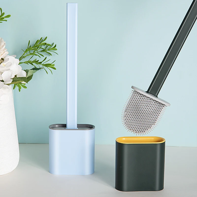 BOOMJOY Smart Modern Hygienic Silicone Soft Flat Head Toilet Brush Black With Stainless Steel Handle, Customized
BOOMJOY Smart Modern Hygienic Silicone Soft Flat Head Toilet Brush Black With Stainless Steel Handle, Customized