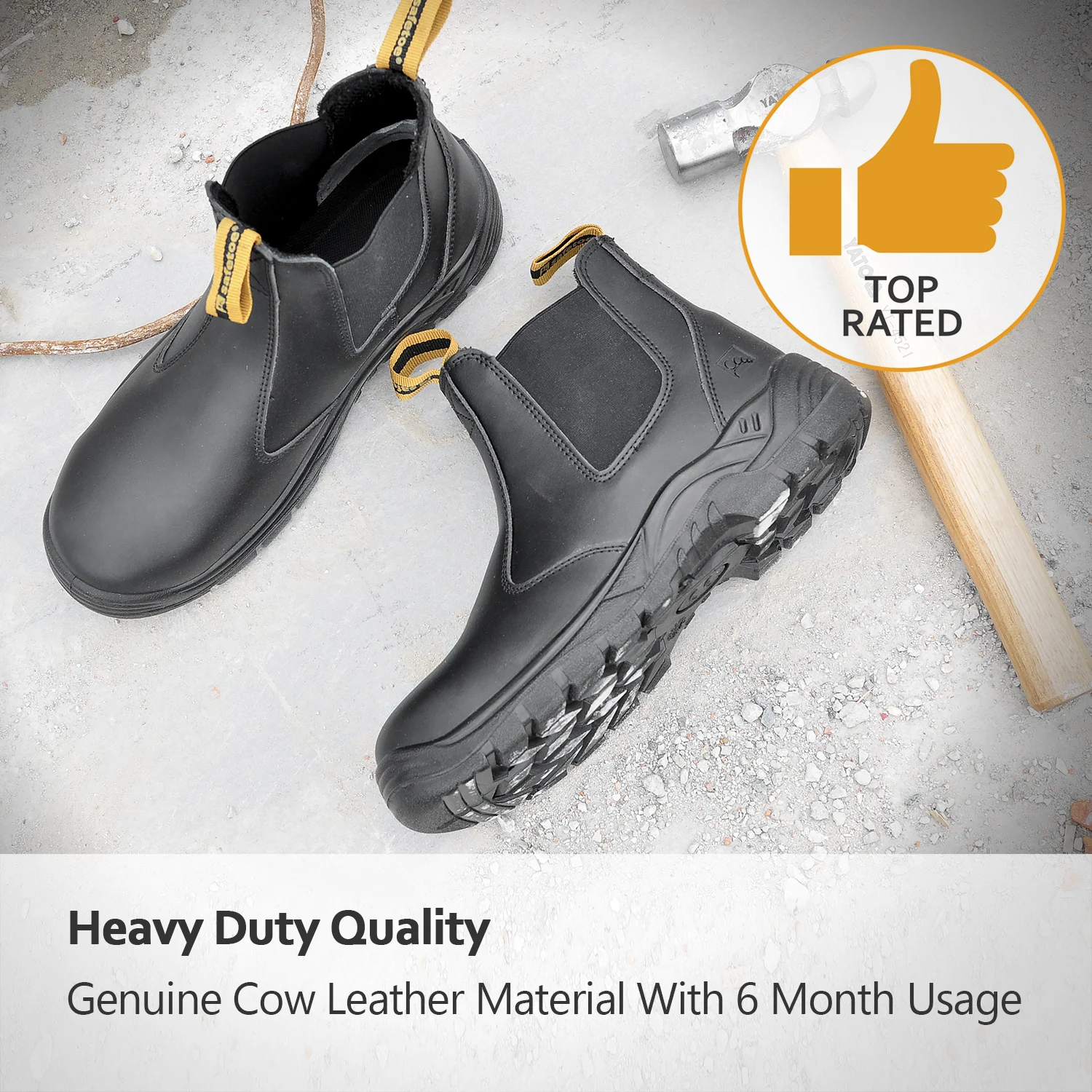 designer steel toe cap boots