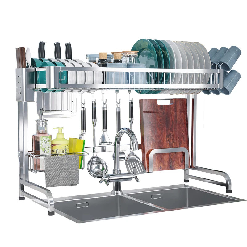 Wholesale Supplies Stainless Steel Dish Rack Over the Sink Dish Drying Rack Silver Kitchen Sink Organizer Rack Fast Delivery
Wholesale Supplies Stainless Steel Dish Rack Over the Sink Dish Drying Rack Silver Kitchen Sink Organizer Rack Fast Delivery
