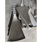 Galvanized Mill Steel Step Powder Coated Matt Black Staircase Tread