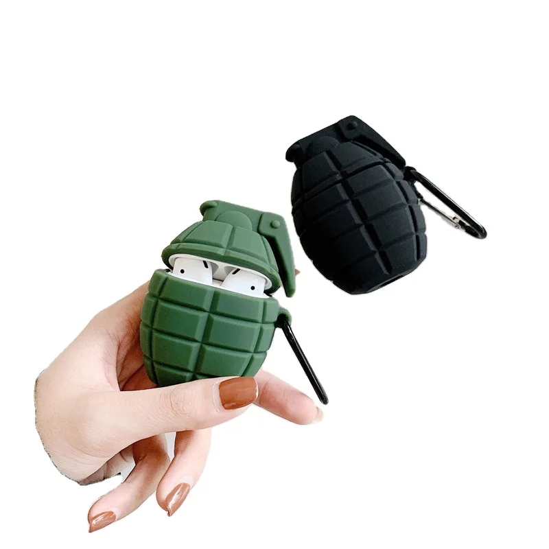 Grenade shaped Case Compatible with Airpod 1/2, Cute Cartoon Fun Funny 3D Kids Teens Boys Airpod case cover
Grenade shaped Case Compatible with Airpod 1/2, Cute Cartoon Fun Funny 3D Kids Teens Boys Airpod case cover