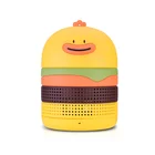 Big sound bass hamburger blue tooth speaker wireless portable bluetooth speaker with 1800mah rechargeable battery