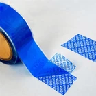 Silver Reflective Fabric Anti Counterfeiting Printed Labels Carton Packing Security Void Open PET Film Sealing Tape