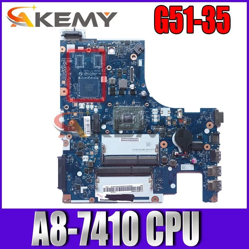 Akemy For Ideapad G51-35 Laptop Motherboard A8-7410 CPU BMWQ3 BMWQ4 NM-A401 5B20J22828 Main Board
Akemy For Ideapad G51-35 Laptop Motherboard A8-7410 CPU BMWQ3 BMWQ4 NM-A401 5B20J22828 Main Board