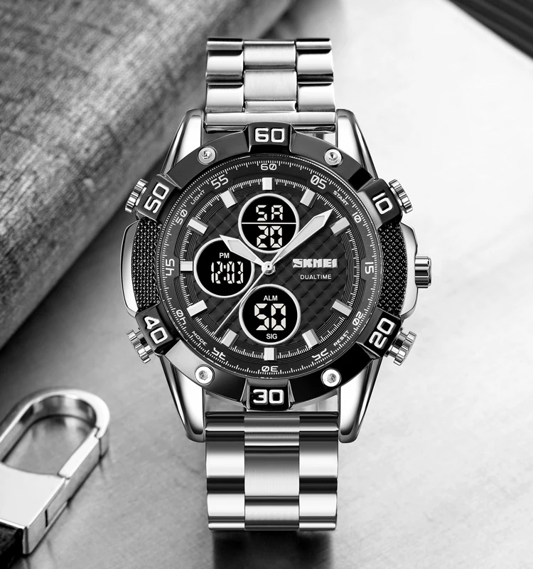 New Arrival Skmei 1838 Wholesale Metal Digital Watch for Men Waterproof 30 Meters Wristwatch
New Arrival Skmei 1838 Wholesale Metal Digital Watch for Men Waterproof 30 Meters Wristwatch