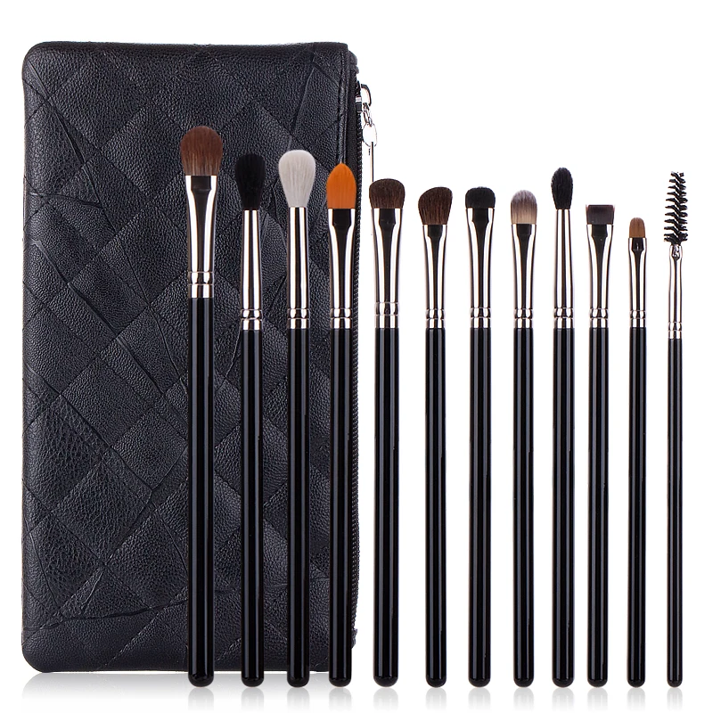 Custom 12pcs High End Black Horse Hair Women Eyeshadow Makeup Brush Set With Package
Custom 12pcs High End Black Horse Hair Women Eyeshadow Makeup Brush Set With Package
