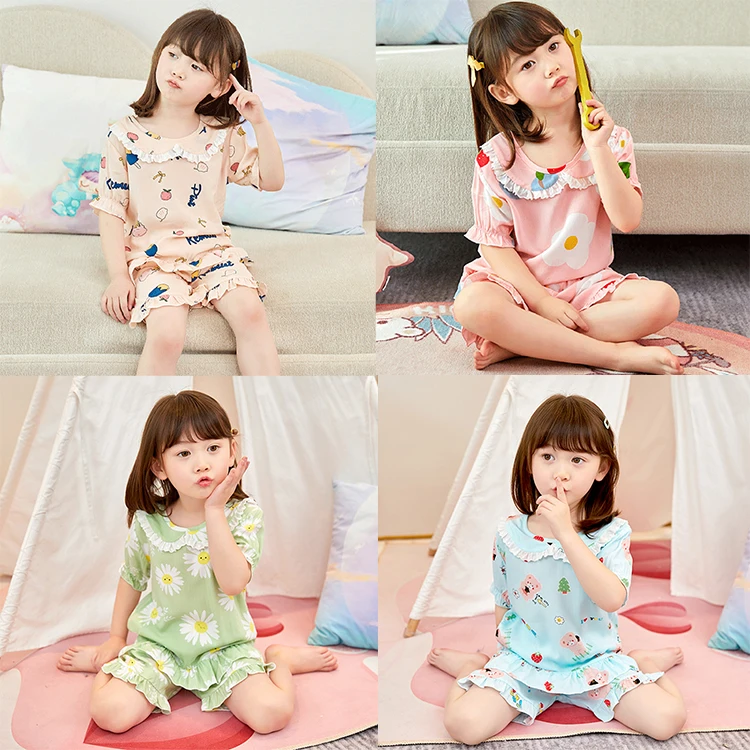 Wholesale 2021 Summer pajamas Girls' Clothing Sets short sleeve sleepwear children clothes kids clothing sets, Picture or choose custom
Wholesale 2021 Summer pajamas Girls' Clothing Sets short sleeve sleepwear children clothes kids clothing sets, Picture or choose custom