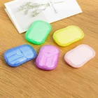 Portable Outdoor Travel Soap Paper Washing Hand Bath Clean Scented Slice Sheets Disposable Boxes Soap Mini Paper Soap