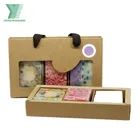 New design recycle cheap custom logo print brown kraft handmade paper soap bar box packaging box