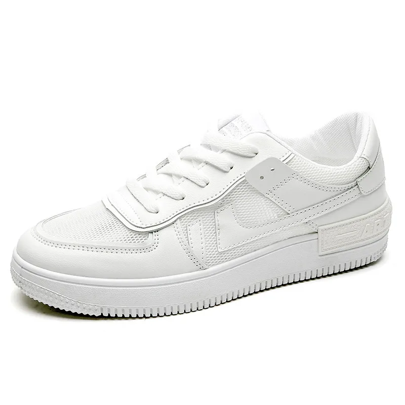 Men's fashion casual white shoes with hollow mesh surface and low top board shoes
Men's fashion casual white shoes with hollow mesh surface and low top board shoes