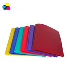 Lightahead Assorted Colors Two Pocket Poly File Portfolio Folder 6 Set with 3 Prongs Fasteners