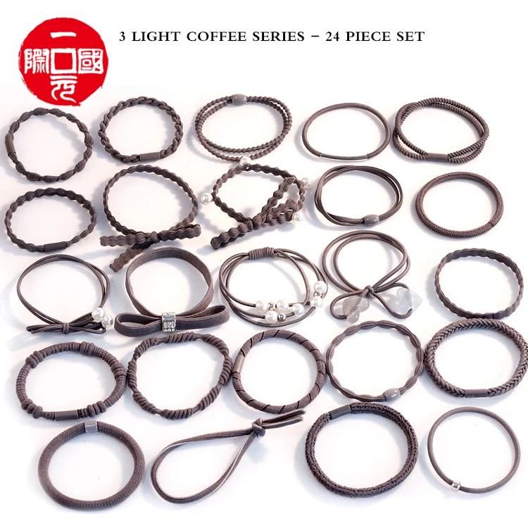 Jewelry new style Korean women's hair tie set 24 piece set hair rubber band hair rope factory wholesale
Jewelry new style Korean women's hair tie set 24 piece set hair rubber band hair rope factory wholesale