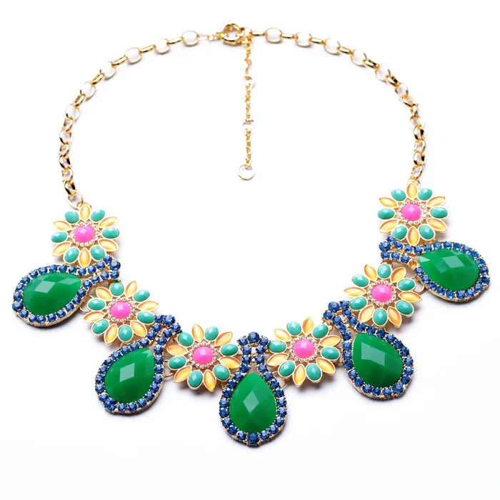 xl00792 French Noble Luxury Emerald Green Gemstone Beautiful Blossom Hawaiian Flower Fashion Necklace Fine For Women
xl00792 French Noble Luxury Emerald Green Gemstone Beautiful Blossom Hawaiian Flower Fashion Necklace Fine For Women