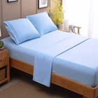 Wholesale Bedding Set 200TC Queen Size 100% Cotton Hotel Fitted Bed Sheets