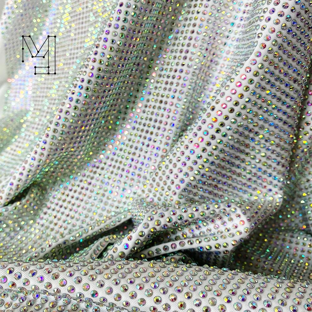 Professional Sparking Glass Rhinestone Made Elastic Diamond Mesh Rhinestone Fabric For Swimming Wear 
Professional Sparking Glass Rhinestone Made Elastic Diamond Mesh Rhinestone Fabric For Swimming Wear