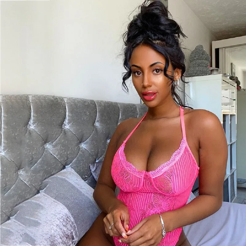 Women Sexy Exotic Mesh Transparent Bodysuits Teddies Sleeveless 2021 Women's Sleepwear Underwear See-through Jumpsuits, Customized
Women Sexy Exotic Mesh Transparent Bodysuits Teddies Sleeveless 2021 Women's Sleepwear Underwear See-through Jumpsuits, Customized