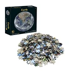 Earth picture Circular puzzle 1000pcs jigsaw round cardboard puzzle