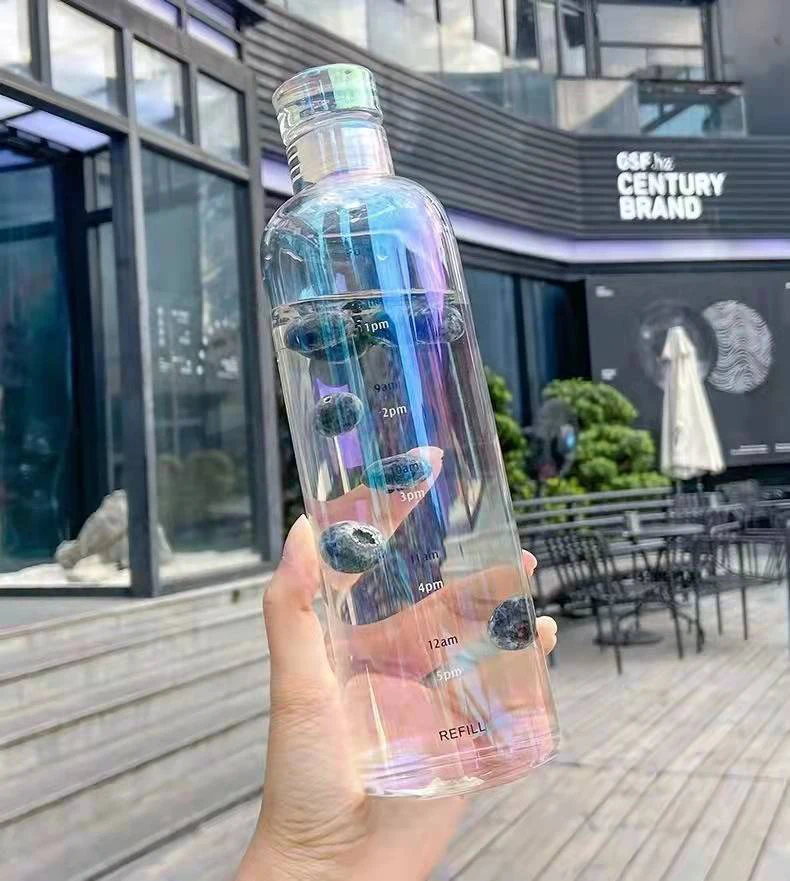 Wholesale 2022 Eco Friendly Time Stamp Glass Water Bottle Transparent Colorful Glass Aesthetic Water Bottles, Customized color acceptable
Wholesale 2022 Eco Friendly Time Stamp Glass Water Bottle Transparent Colorful Glass Aesthetic Water Bottles, Customized color acceptable