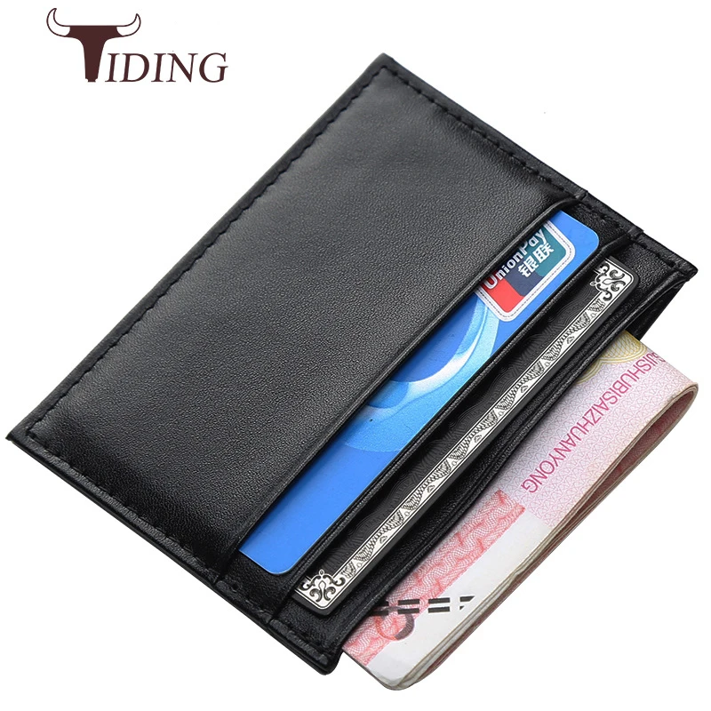 TIDING Custom Logo Men Double Side Slim Black Genuine Leather Credit Card Holder Cardholder, Customized color
TIDING Custom Logo Men Double Side Slim Black Genuine Leather Credit Card Holder Cardholder, Customized color