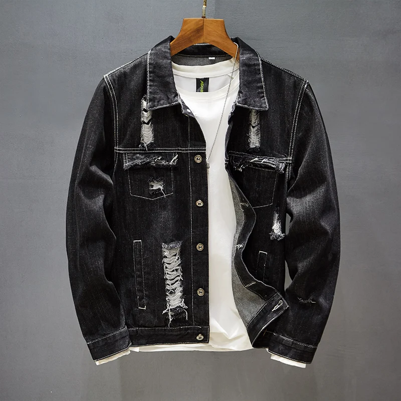 Wholesale Casual Jacket Jeans Washed Custom Mens Denim Ripped Light Blue Embroidered Jackets
Wholesale Casual Jacket Jeans Washed Custom Mens Denim Ripped Light Blue Embroidered Jackets