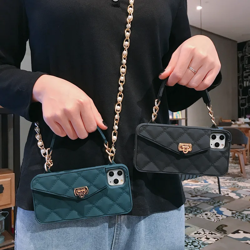 Women Fashion Anti-fall Crossbody Strap Necklace Wallet Phone Case For iphone 11 pro max Shockproof Mobile Phone Cover Cases, 8 colors
Women Fashion Anti-fall Crossbody Strap Necklace Wallet Phone Case For iphone 11 pro max Shockproof Mobile Phone Cover Cases, 8 colors