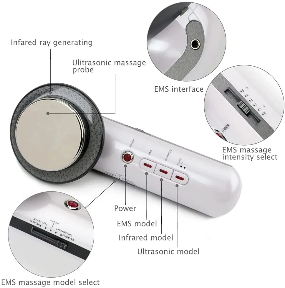 high quality portable 3 in 1 fat burner body ultrasound lipo cavitation therapy slimming beautifying machine ems, White
high quality portable 3 in 1 fat burner body ultrasound lipo cavitation therapy slimming beautifying machine ems, White