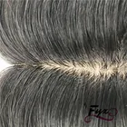 ハイグレードシルクトップヨーロッパ人毛トッパー/黒人女性のためのかつら、の Remy バージン人毛のかつら