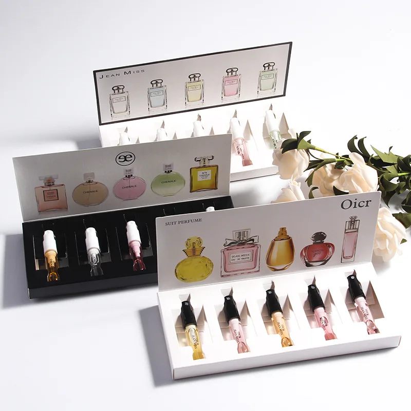 Wholesale 1set 5pcs Perfume for Women Beautiful Package Women Perfume Flower Fruit OEM Private Label Perfume
Wholesale 1set 5pcs Perfume for Women Beautiful Package Women Perfume Flower Fruit OEM Private Label Perfume