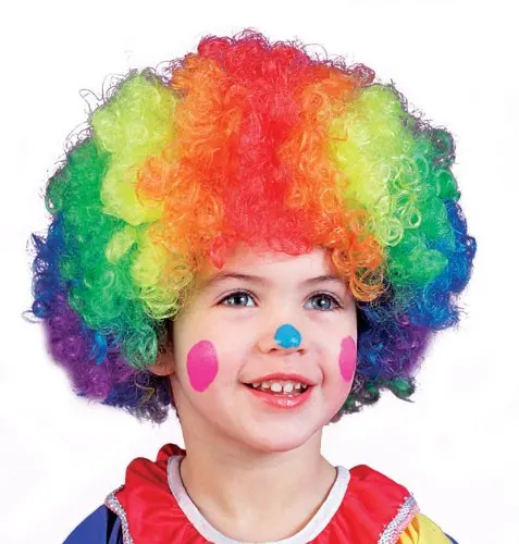 Holiday Party Clown Costume Rainbow Football Fan Adult Child Wig for Disco Hippie Cosplay, Red,blue,yellow,orange,green,purple
Holiday Party Clown Costume Rainbow Football Fan Adult Child Wig for Disco Hippie Cosplay, Red,blue,yellow,orange,green,purple
