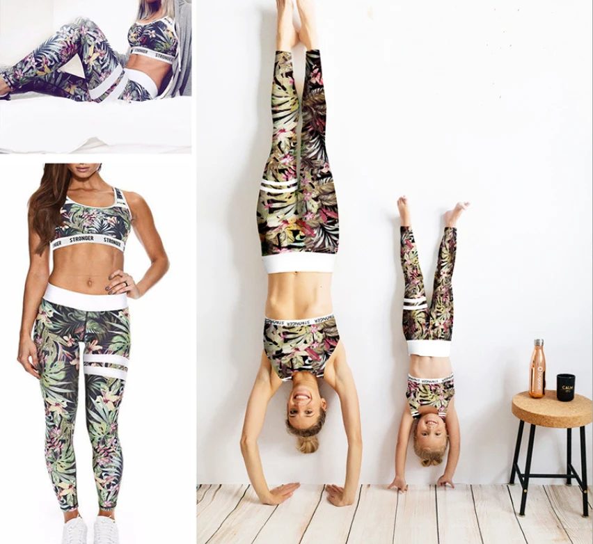 Custom Parent Kid Matching Flower Printing Activewear Athletic leggings tracksuit mommy and Child Yoga legging pants and top set, Customized
Custom Parent Kid Matching Flower Printing Activewear Athletic leggings tracksuit mommy and Child Yoga legging pants and top set, Customized