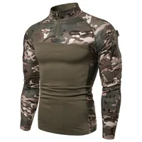 Men's Zipper Stand Collar Camouflage Long Sleeve Outdoor T Shirt Sports Men Hunting T Shirt Outdoor Military T Shirt For Man
Men's Zipper Stand Collar Camouflage Long Sleeve Outdoor T Shirt Sports Men Hunting T Shirt Outdoor Military T Shirt For Man