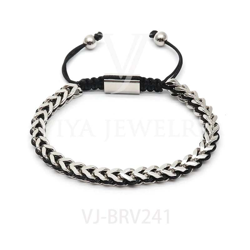 High quality Wholesale Adjustable Length stainless steel braided bracelet cord loose strand mens bracelet making
High quality Wholesale Adjustable Length stainless steel braided bracelet cord loose strand mens bracelet making