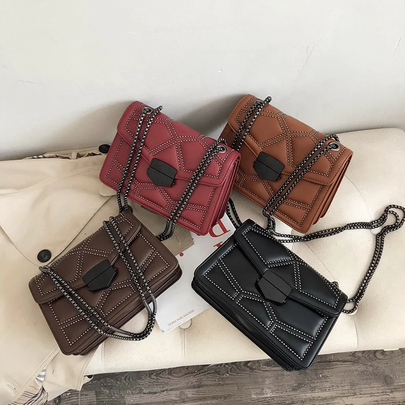 Brand Luxury personality chain lady PU Leather Hand bag shoulder bags Rivet women ladies Purses and hand bags, Women handbags
Brand Luxury personality chain lady PU Leather Hand bag shoulder bags Rivet women ladies Purses and hand bags, Women handbags
