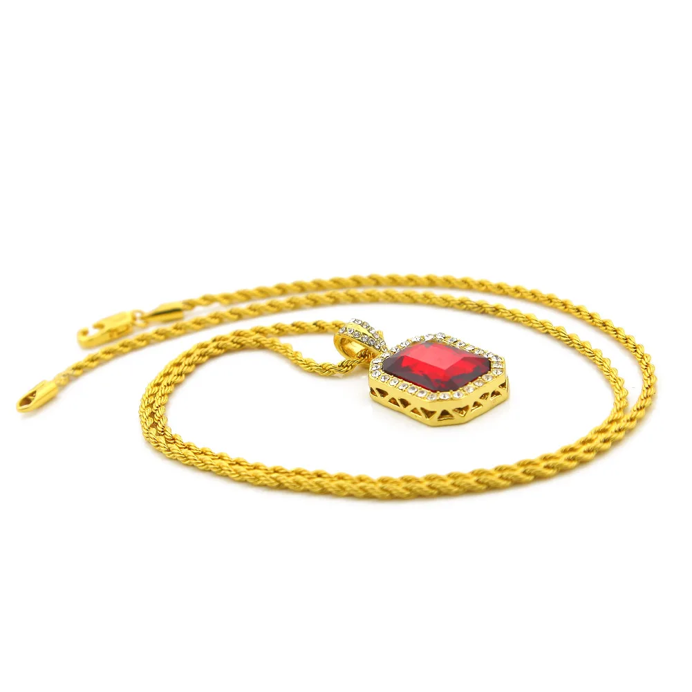 Mini Jewelry Necklace With Cuban Pendant Link Chain Gemstone Necklace Hip-hop Mens Ruby Necklace
Mini Jewelry Necklace With Cuban Pendant Link Chain Gemstone Necklace Hip-hop Mens Ruby Necklace