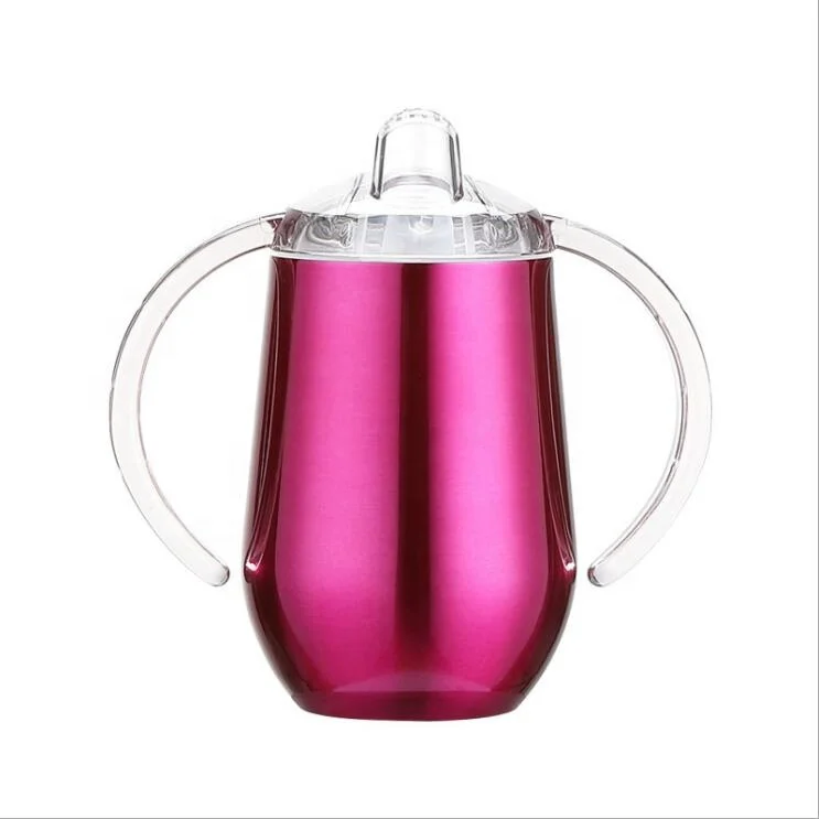 10oz Stainless Steel Tumblers with Sippy Lids double Wall Vacuum insulated Sippy Cups, Red white black blue green silver
10oz Stainless Steel Tumblers with Sippy Lids double Wall Vacuum insulated Sippy Cups, Red white black blue green silver