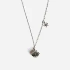 Fashion 925 Silver Gold Plated Pearl Shell Necklace Pendant