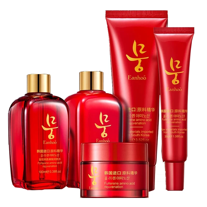 Private Lable Wholesale 5 Piece Kit Facial Brightening Whitening Organic Korea Skin Care Set, Red
Private Lable Wholesale 5 Piece Kit Facial Brightening Whitening Organic Korea Skin Care Set, Red